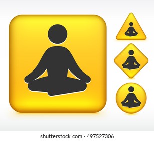 Yoga on Yellow Multi Shape Buttons