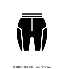 Yoga Pant Filled Icon Vector Illustration
