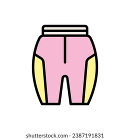Yoga Pant Icon Vector Illustration