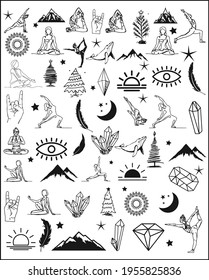 Yoga pattern design. Pattern Design for Yoga lovers