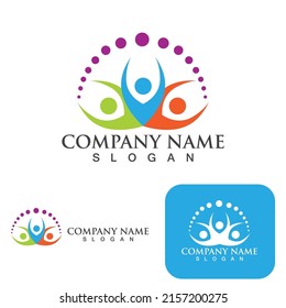 Yoga people health  logo and symbol vector 