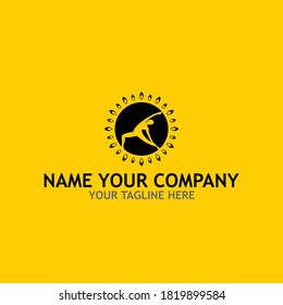 vector de diseño del logotipo de personas de yoga