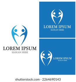 Ilustración vectorial del logo de la gente del yoga