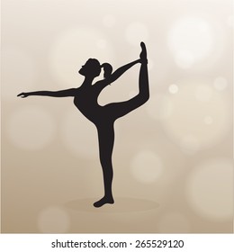 Yoga and pilates background. Vector illustration.