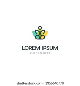 Yoga Pilates Creative Business Logo Design 