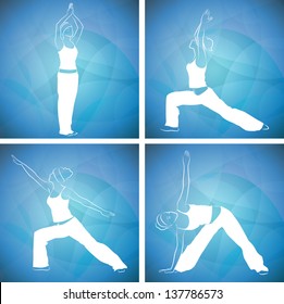 yoga, pilates set