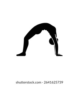 Yoga Pose Bridge Position for Flexibility and Back Strengthening