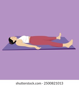 Yoga Pose letzte Ruhephase Savasana