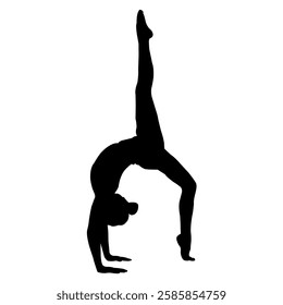 Yoga pose forward stock image  photo vector art silhouette template background