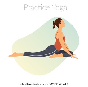 Yoga Pose - Healthy Living - Illustration as EPS 10 File
