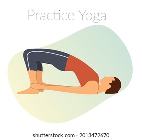 Yoga Pose - Healthy Living - Illustration as EPS 10 File