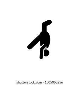Yoga, pose icon. Element of fat man yoga icon