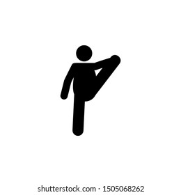 Yoga, pose icon. Element of fat man yoga icon