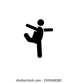 Yoga, pose icon. Element of fat man yoga icon