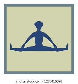 YOGA POSE. ICON. VECTOR ILLUSTRATION