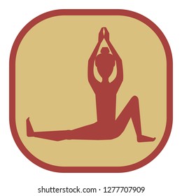 Similar Images, Stock Photos & Vectors of Yoga icon isolated over white