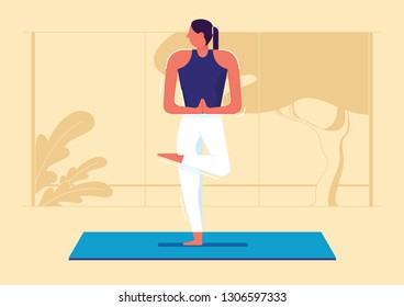 Yoga pose illustration