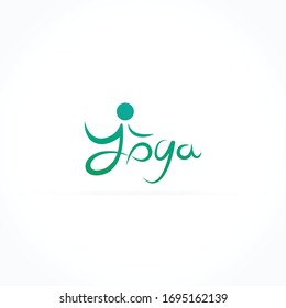 yoga pose logo and icon