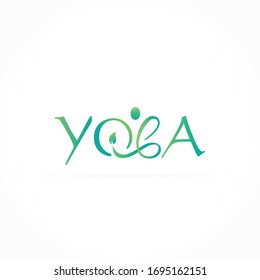 yoga pose logo and icon