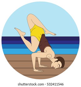 Yoga pose for men