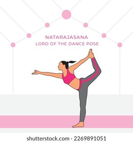 Yoga Pose Natarajasana Lord of the Dance Pose