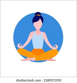 flexibilidad de banderín web de plantilla de relajación de yoga pose