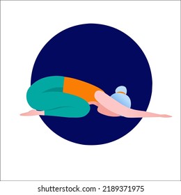 yoga pose relax template web banner flexibility