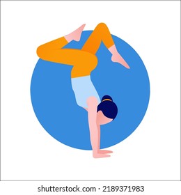 yoga pose relax template web banner flexibility