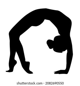 Yoga pose relaxing meditation illustration background vector