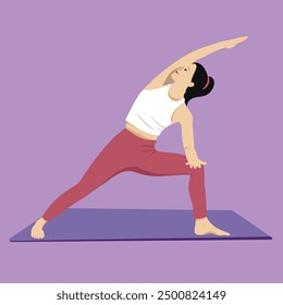 Yoga Pose Side angle pose