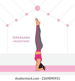 Yoga Pose Sirsasana Headstand Pose