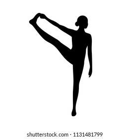 Yoga pose standing stretch