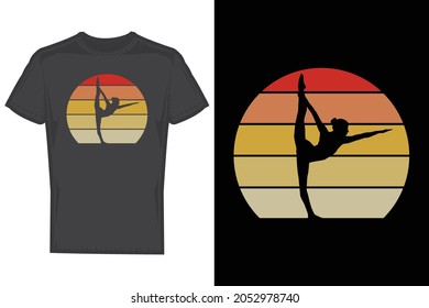 Yoga pose t shirt design