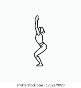 Yoga Pose Vector icon 11