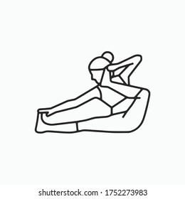 Yoga Pose Vector icon 4