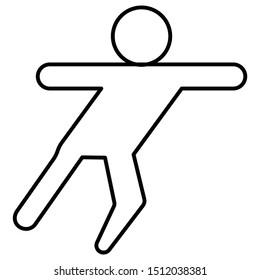 Yoga Pose Vector Icon Design