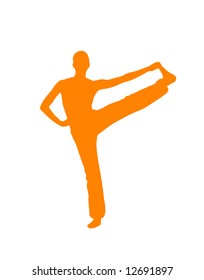 Ilustración vectorial de yoga