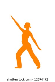 Yoga pose vector illustration