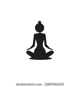 Símbolo vector de yoga Icono de yoga Vector