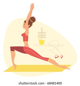 Yoga pose - warrior