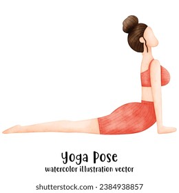 Yoga Pose, Watercolour Yoga, Woman, Lady, Yoga