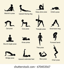 29,602 Yoga pose set Images, Stock Photos & Vectors | Shutterstock