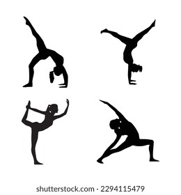 yoga poses all different art design