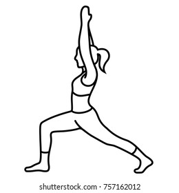 Yoga Poses Asana Poses Postures Vector Stock Vector (Royalty Free ...