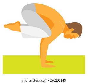 Yoga Poses, crane