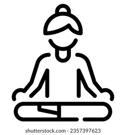 Yoga Poses icon illustration can be used for web, app, infographic, etc