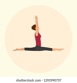 Yoga Poses Icon Vector Graphic Download Template Modern