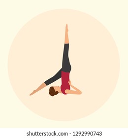 Yoga Poses Icon Vector Graphic Download Template Modern
