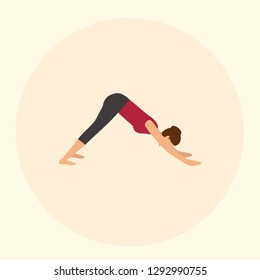 Yoga Poses Icon Vector Graphic Download Template Modern