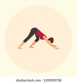 Yoga Poses Icon Vector Graphic Download Template Modern